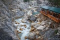 View to scenic mountain river in national natural park. Taurus Montains Turkey