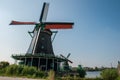 Schansend windmills netherlands Royalty Free Stock Photo