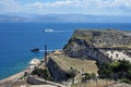 View to sea and boats from Old Venetian fortress Royalty Free Stock Photo