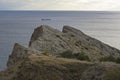 View to the sea from the coastal cliff