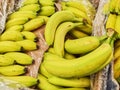 View to a shelf with fruits in a supermarket Royalty Free Stock Photo