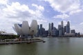 View to Singapore ArtScience Museum.