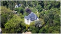 A view to Sintra, Portugal from the walls of Moorish Castle. Royalty Free Stock Photo