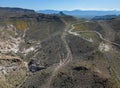 View to Sitgreaves Pass in the Black Mountains of Arizona Royalty Free Stock Photo