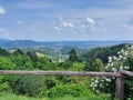 view to Slovenian Styria from Pohorje Mountains. Green hills. Slovenia