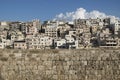 View to the slums from Citadel of Raymond de Saint-Gilles with cloud, Tripoli, Lebanon