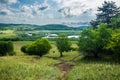 View to small inner-lake in Tihany peninsula, Hungary. Classical hungarian landscape in Balaton-Uplands Royalty Free Stock Photo