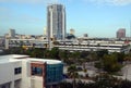 Tampa, Florida downtown skyline looking southwest from Tampa Bay. Royalty Free Stock Photo