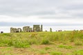 View to Stonehenge, England. Prehistoric stone circle, spiritual place, iconic symbol Royalty Free Stock Photo