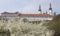 View to Strahov monastery at spring, Prague Royalty Free Stock Photo