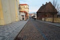 View to the street in the old center of Prague, Czech Republic Royalty Free Stock Photo