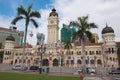 View to the Sultan Abdul Samad building at the Independence square Dataran Merdeka in Kuala Lumpur, Malaysia.