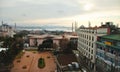 A view to Sultan Ahmed Mosque and Hagia Sophia. Royalty Free Stock Photo