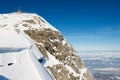 View to the summit of the Pilatus mountain in Luzern, Switzerland. Royalty Free Stock Photo