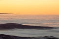 view to sunrise with inversion Royalty Free Stock Photo