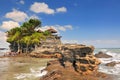 View to the Tanah Lot temple. Bali island, Indonesia Royalty Free Stock Photo