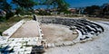 View to theater ruin at Byblos, Lebanon Royalty Free Stock Photo