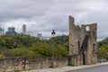 View to the tower called Huelen Zant at Luxemborg Royalty Free Stock Photo