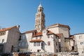 View to tower of The Cathedral of Saint Domnius in Split, Croatia