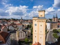 View to tower Kunstturm in Altenburg Thuringia Royalty Free Stock Photo
