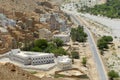 View to the traditional colorful buildings in Wadi Doan, Yemen. Royalty Free Stock Photo