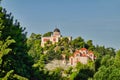 Two Large Greek Orthodox Churches on Hill, Central Athens, Greece Royalty Free Stock Photo