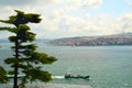 View to Uskudar district and Bosphorus river. Istanbul. Turkey.