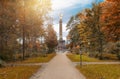 The Tiergarten with a view to the Victory Column in Berlin