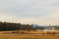 view to village Seebruck in Bavaria Royalty Free Stock Photo