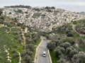 View to the village of Silwan in East Jerusalem Royalty Free Stock Photo