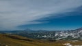 View to Viluchinsky volcano from caldera Mutnovsky, Kamchatka peninsula Russia Royalty Free Stock Photo