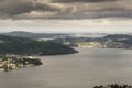 View to the west across Bergen from FlÃÂ¸yen Mountain