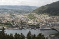 View to the west across Bergen from FlÃÂ¸yen Mountain