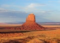 View To The West Mitten Butte In The Monument Valley Arizona In The Late Afternoon Sun Royalty Free Stock Photo