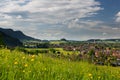 View to wonderfull village of pfronten