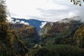 A view to Yupsharskiye vorota Gorge, Abkhasia. Royalty Free Stock Photo