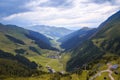 View to the Zillertal in Austrian Alps