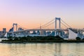 View of Tokyo bridge from odaiba in Tokyo,Japan Royalty Free Stock Photo