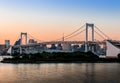 View of Tokyo bridge from odaiba in Tokyo,Japan Royalty Free Stock Photo