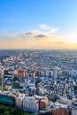 View of Tokyo from the height of the 45th floor