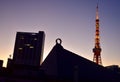 View Tokyo Tower Japan Reiyukai Royalty Free Stock Photo