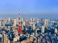 View of Tokyo tower from Roppongi Hill Tokyo,Japan