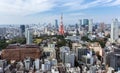 View of Tokyo tower from Roppongi Hill Tokyo,Japan Royalty Free Stock Photo