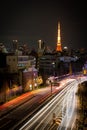 View of Tokyo tower from roppongi hills Royalty Free Stock Photo