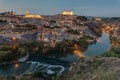 View of Toledo in Spain with the Tagus river Royalty Free Stock Photo