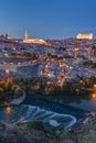 View of Toledo in Spain with the Tagus river Royalty Free Stock Photo
