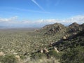 Sonoran desert landscape in Arizona Royalty Free Stock Photo