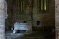 View of a tomb at the cloister of the Cathedral of Evora in Spain