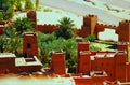 View from the top of Ajt Bin Haddu, Morroco Royalty Free Stock Photo