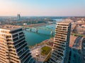 View from the top of Belgrade Waterfront towers